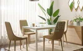 Phong cách tối giản cho phòng ăn với bàn ăn Dubai